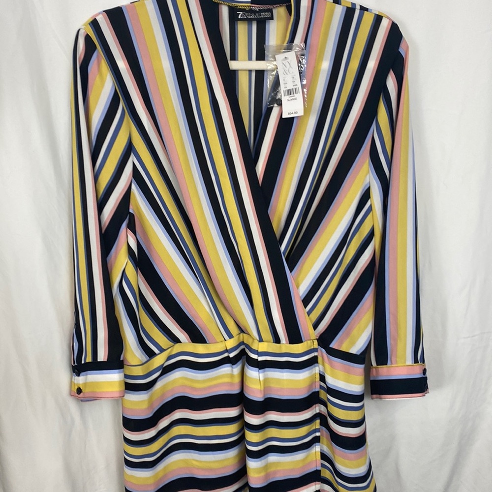 7th Avenue Design Studio size X-Large stripped Blouse
